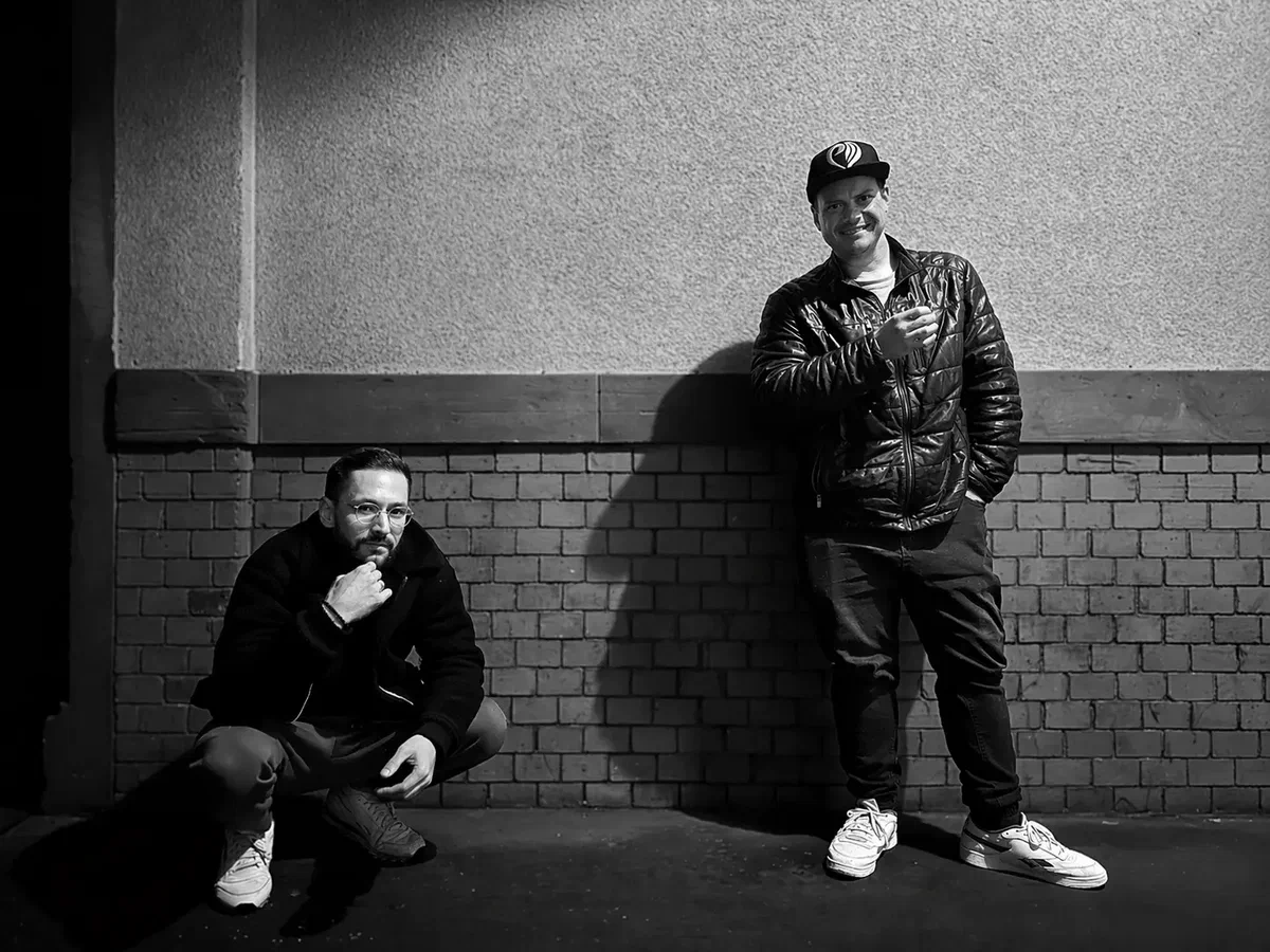 Bastian und Dennis von Basement Dreams im Tonstudio Frankfurt